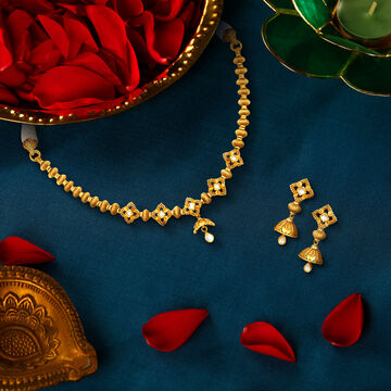 Opulent Gold Necklace Set