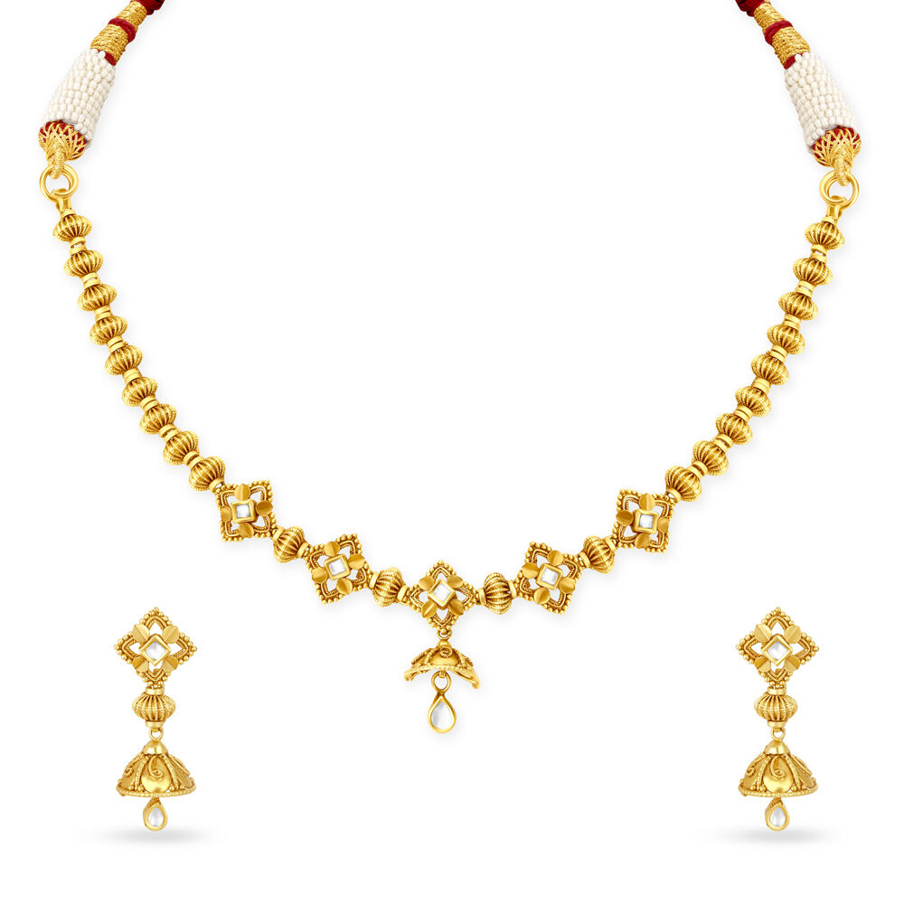 Gold necklace price in tanishq online
