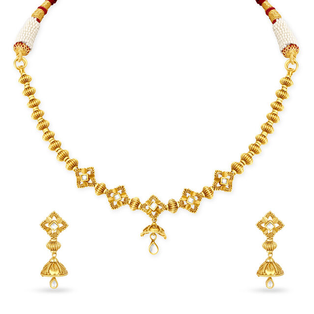 Opulent Gold Necklace Set,,hi-res 2