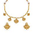 Magnificent Traditional Gold Necklace Set,,hi-res 