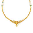 Queenly Traditional Geometric Gold Necklace Set 3