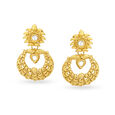Exquisite Kundan Antique Gold Drop Earrings 2