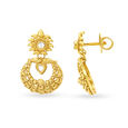 Exquisite Kundan Antique Gold Drop Earrings 3