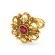 Splendid Floral Gold Ring,,hi-res 2