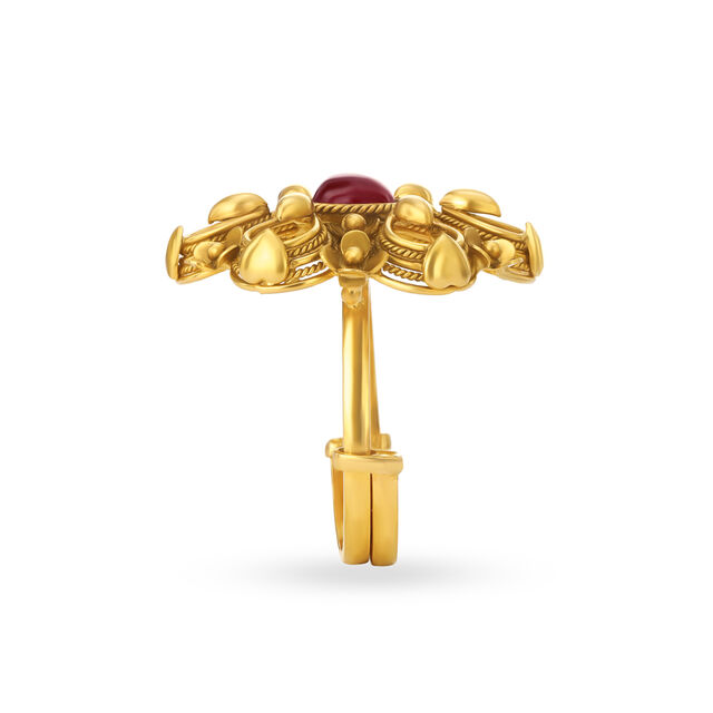 Splendid Floral Gold Ring,,hi-res 3