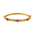Stunning Traditional Gold Bangle,,hi-res 