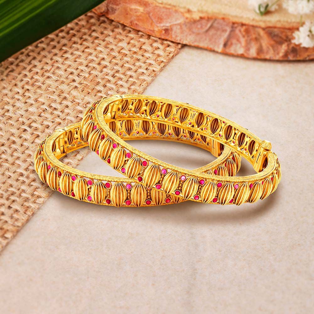 Gold bangles set of 4 tanishq deals