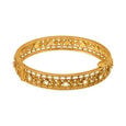 Breathtaking Floral Gold Bangle,,hi-res 