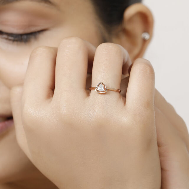 18 KT Rose Gold Diamond ring,,hi-res 3