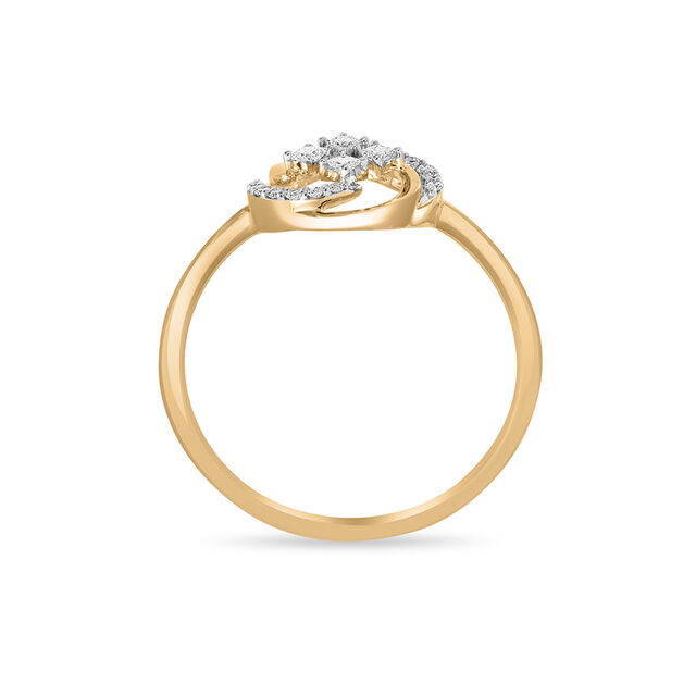 18 KT Yellow Gold Diamond Ring 4