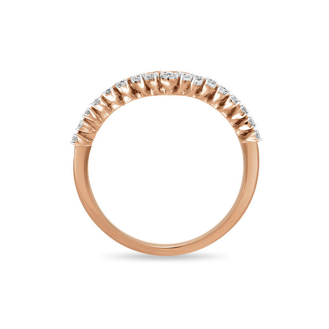 18 KT Rose Gold Diamond Studded Vanki Ring 4