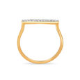 18 KT Yellow Gold Minimal Diamond Ring 4