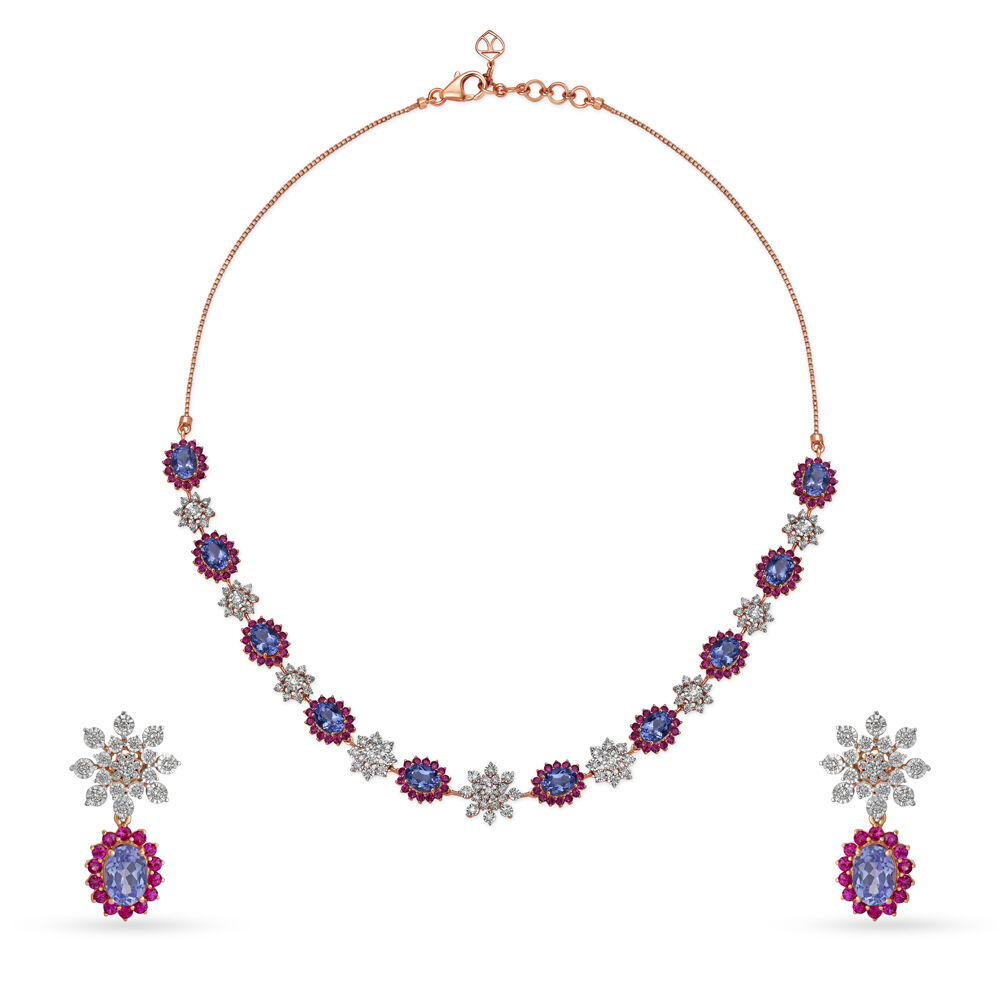 Tanishq ruby necklace sets hotsell