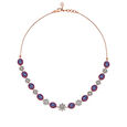 Glamorous Diamond and Ruby Necklace Earrings Set,,hi-res 2