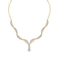 Exquisite Swirling Diamond Necklace and Earrings Set,,hi-res 2