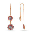Charming 18 Karat Rose Gold And Diamond Floral Drops,,hi-res 2