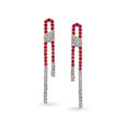 Dreamy 18 Karat White And Rose Gold And Diamond Drops,,hi-res 