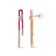Dreamy 18 Karat White And Rose Gold And Diamond Drops,,hi-res 2