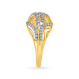 Striking 18 Karat Yellow Gold And Diamond Artistic Ring,,hi-res 3