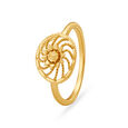 Radiant Floral Gold Ring,,hi-res 