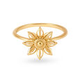 Subtle Floral Gold Ring,,hi-res 2