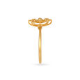 Subtle Floral Gold Ring,,hi-res 3