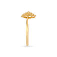 Abstract Floral Gold Ring,,hi-res 3