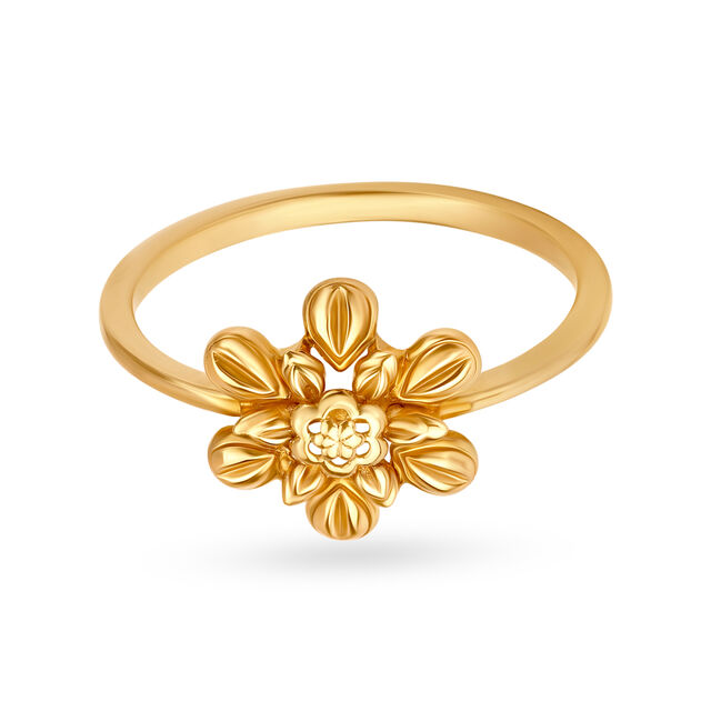 Enticing Floral Gold Ring,,hi-res 2