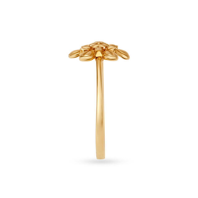 Enticing Floral Gold Ring,,hi-res 3