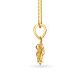 Dainty Floral Gold Pendant,,hi-res 2