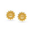 Opulent Floral Gold Stud Earrings,,hi-res 