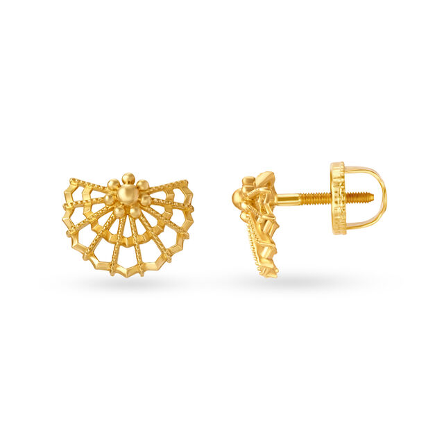 Eye Catching Gold Stud Earrings,,hi-res 2