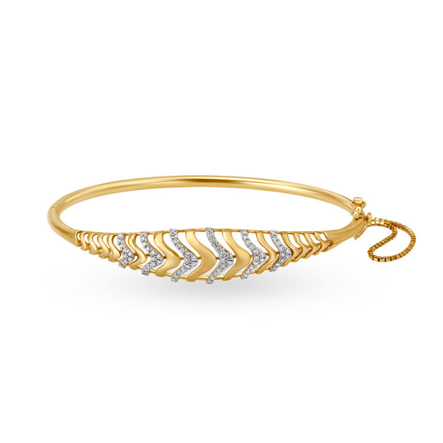 Stylish Diamond Bangle,,hi-res 