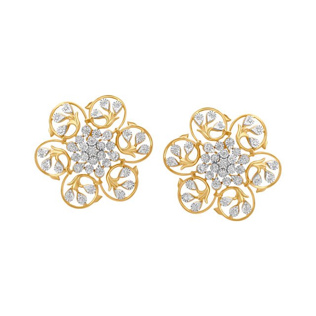 Intricate Diamond Pendant Set in a Floral Pattern,,hi-res 4