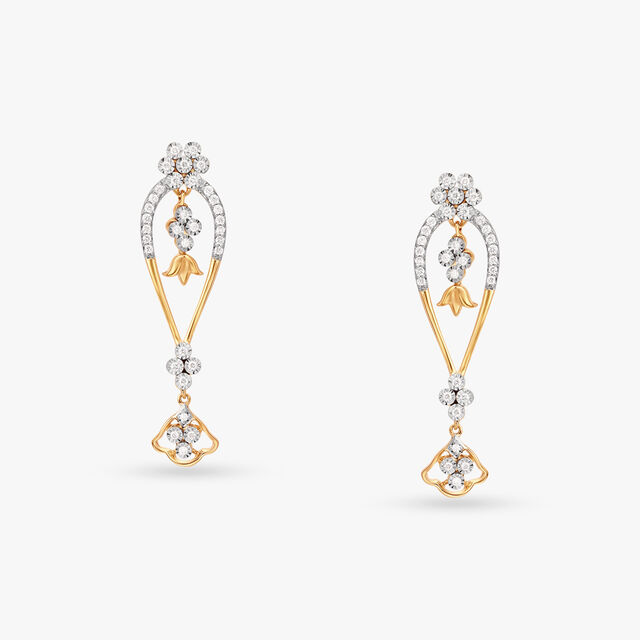 Tanishq Diamond Necklace Set Designs With Price Buy Floral Radiance Diamond Necklace Set at Best Price | Tanishq UAE