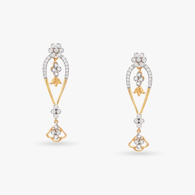 Tanishq Diamond Necklace Set Designs With Price Buy Floral Radiance Diamond Necklace Set at Best Price | Tanishq UAE