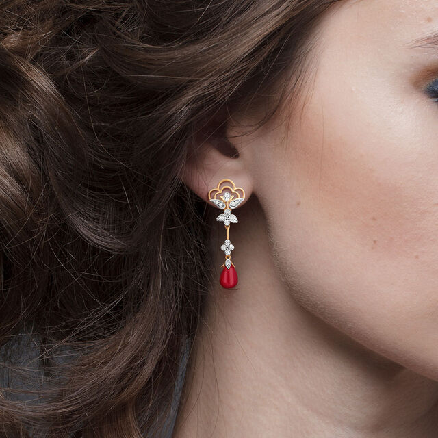 Charming Diamond Drop Earrings,,hi-res 