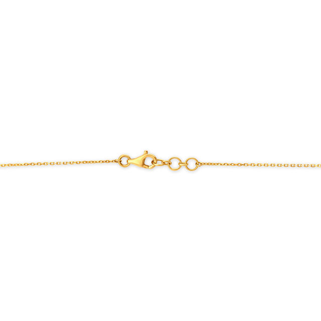 Magnificent Floral Diamond Pendant with Chain in Yellow and White Gold
