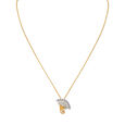 Blooming Tulip Diamond and Gold Pendant with Chain,,hi-res 2