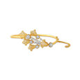 Majestic Floral Gold and Diamond Bangle,,hi-res 