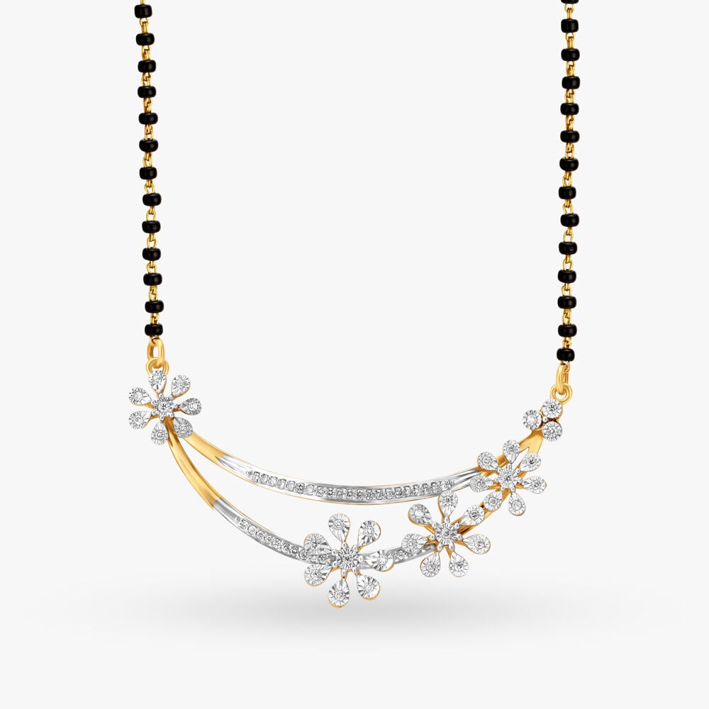 Diamond mangalsutra designs tanishq with price deals