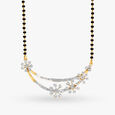 Entrancing Floral Diamond Mangalsutra 