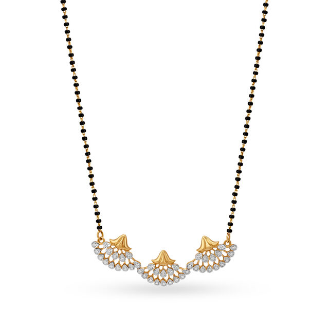 Floral Bliss Diamond Mangalsutra,,hi-res 2