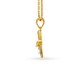 Flute And Leaf Motif Diamond Pendant,,hi-res 2