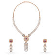Majestic Diamond and Rose Gold Necklace Set,,hi-res 