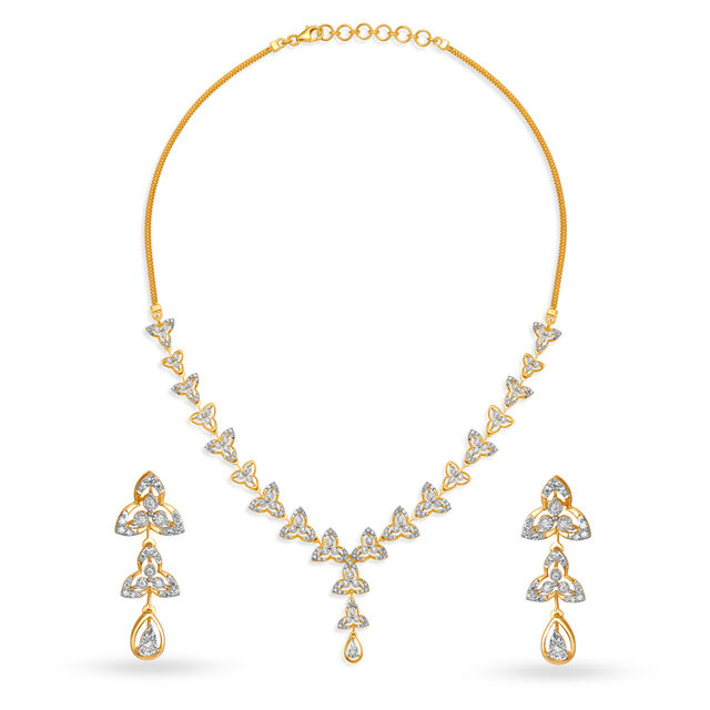 Tanishq Gold Necklace Set,,hi-res 