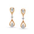 Ethereal Rose Gold And Diamond Teardrop Necklace Set 3