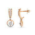 Enchanting Rose Gold and Diamond Drop Earrings 2