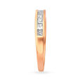 Sleek Multi Stone Geometric Rose Gold and Diamond Ring,,hi-res 3