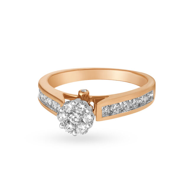 Charming Floral Diamond Ring 2